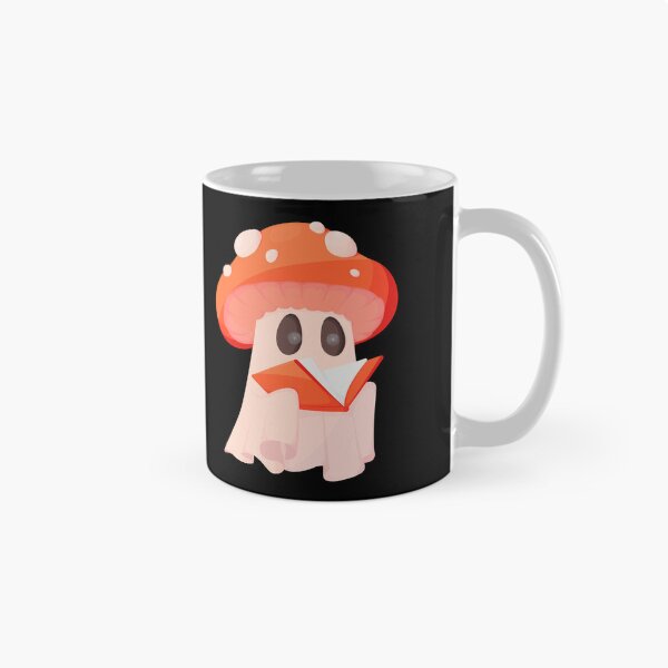 Item preview, HALLOWEEN RETRO MUSHROOM GHOST READING A BOOK  designed and sold by kammouri.