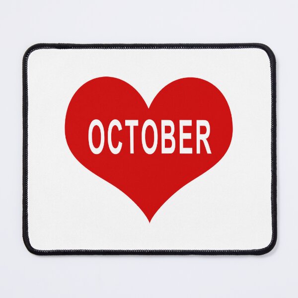 Item preview, OCTOBER Red Love Heart designed and sold by usernamenaijan.
