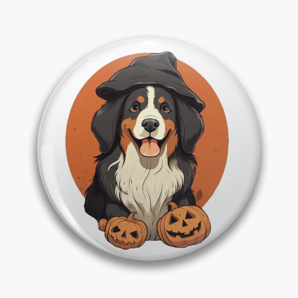 Item preview, Bernese mountain dog with pumpkin designed and sold by PawelNature.