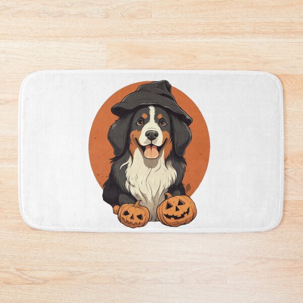 Item preview, Bernese mountain dog with pumpkin designed and sold by PawelNature.