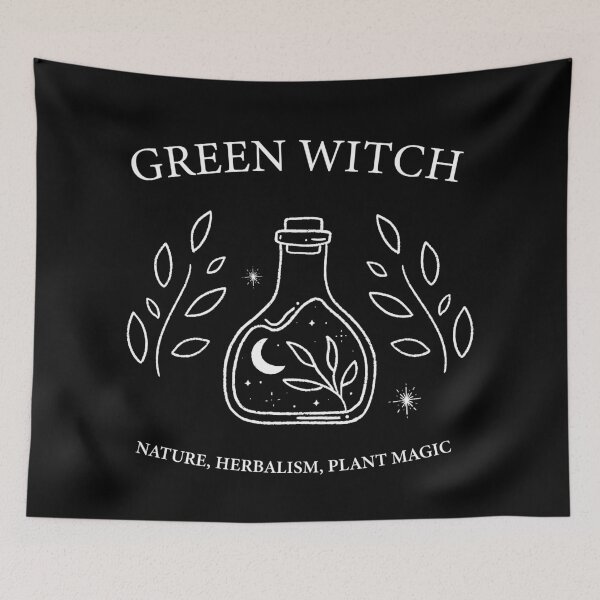 Item preview, Green Witch Nature, Herbalism, Plant Magic Witchcraft designed and sold by skullcap-prints.