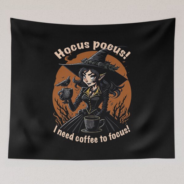 Item preview, Coffee and Cartoonish Witch designed and sold by likbatonboot.