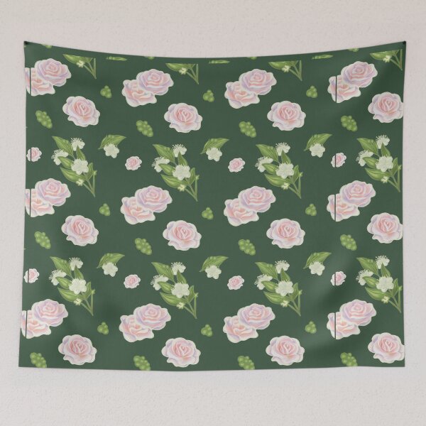 Item preview, Venus Pattern- Myrtles and Pink Roses designed and sold by Danielle Seay.