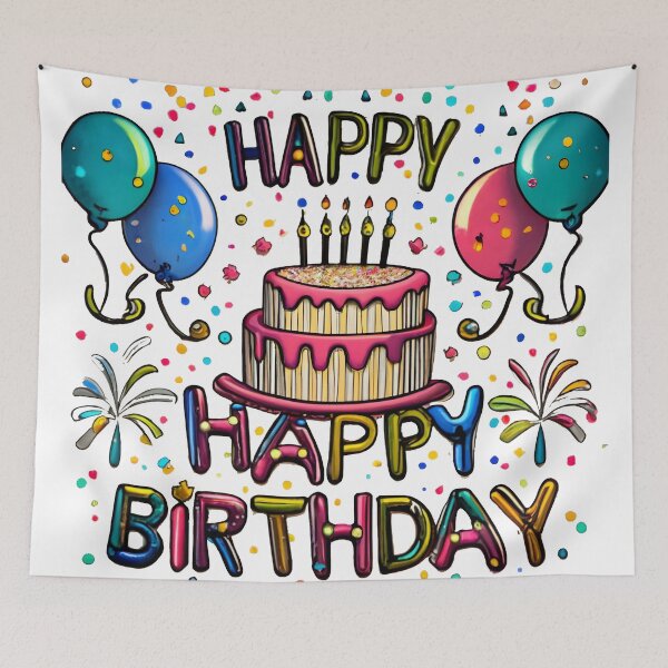 Item preview, Happy Birthday , hbd  designed and sold by ratchawoot.