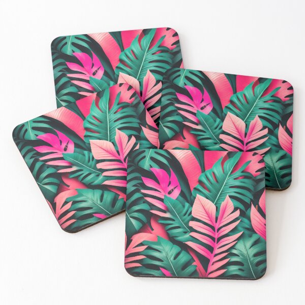 Item preview, Colorful tropical leaves designed and sold by studio468.
