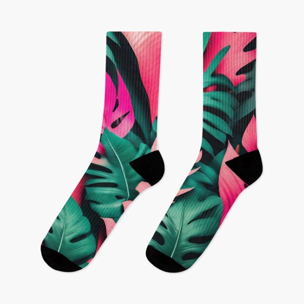 Item preview, Colorful tropical leaves designed and sold by studio468.