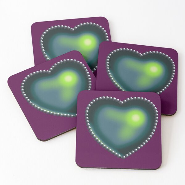 Item preview, Heart Dark Lime Black designed and sold by Cndy-Undergrnd.