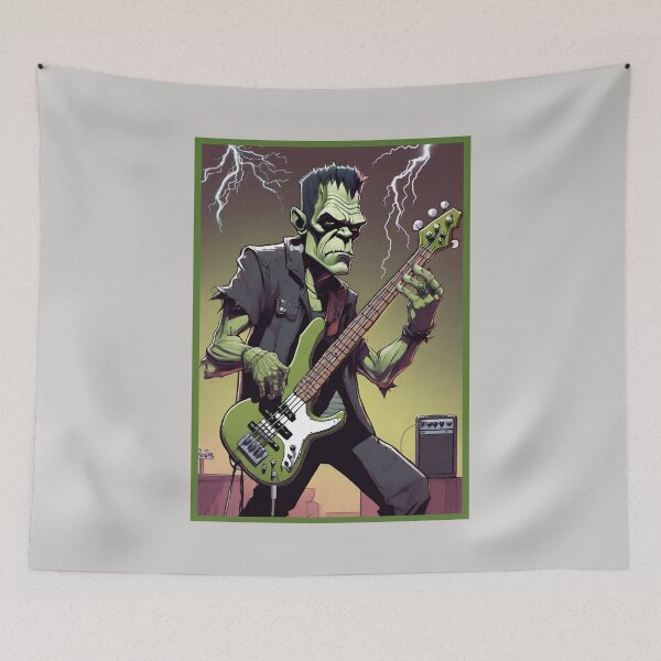 Item preview, Monster Plays Bass designed and sold by AMERICANCHEEZ.