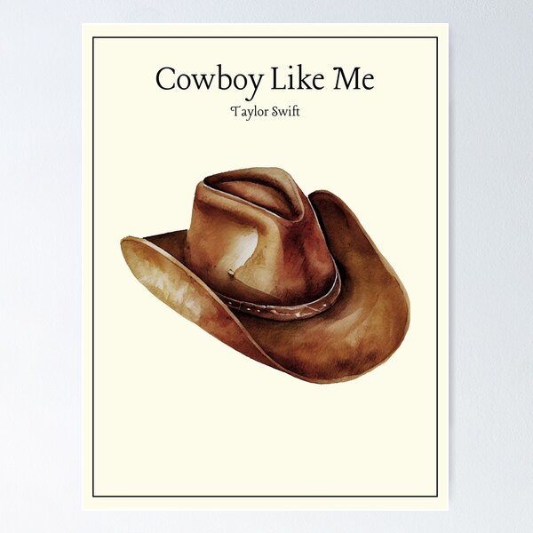 Item preview, Cowboy Like Me Taylor Swift Vintage Poster designed and sold by timetomoveup.