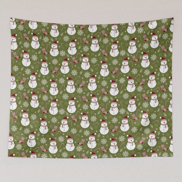 Item preview, Merry christmas pattern with snowflakes, christmas trees nad christmas elements designed and sold by Acolors.