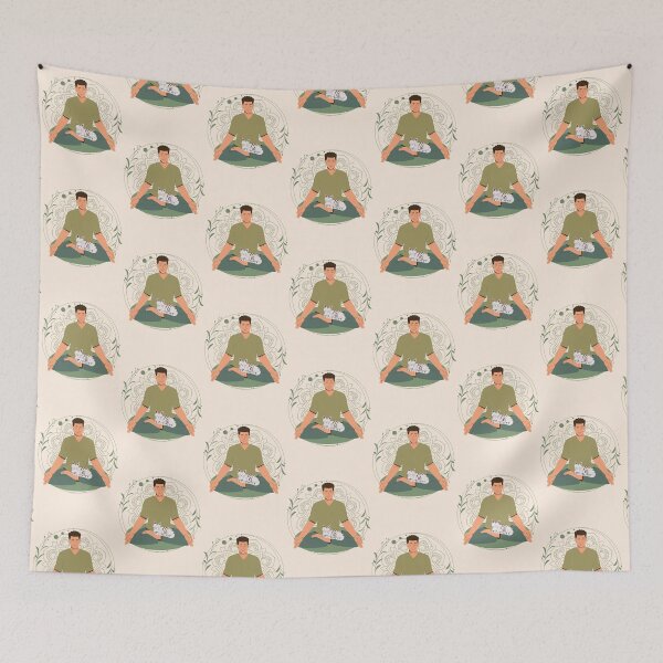 Item preview, Meditating with a cat designed and sold by AleviryMayoral.