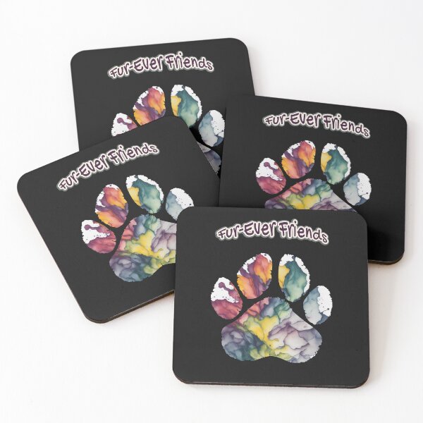 Item preview, Colorful Fur-Ever Friends! Cute canine Colorful Dog Paw Print,  Animals Lovers, dog lovers designed and sold by Collagedream.