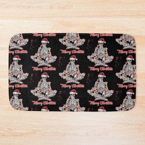 Item preview, Merry Christmas Skeleton Namaste  designed and sold by WoodburyLake.