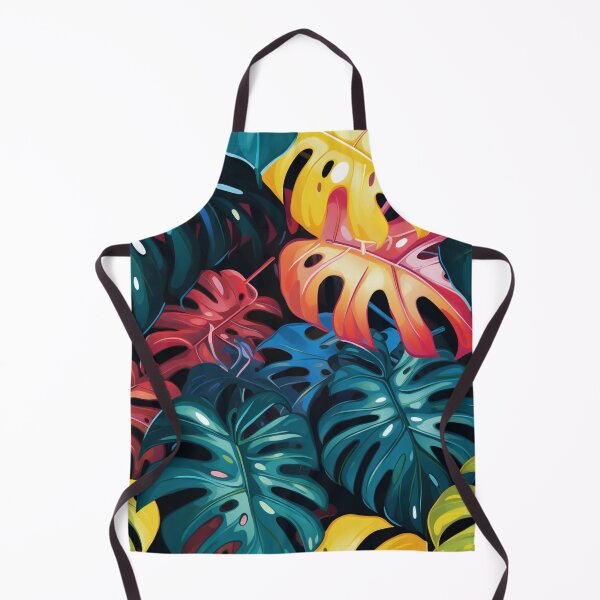 Item preview, Rainbow monstera pattern designed and sold by BloodRubyz.