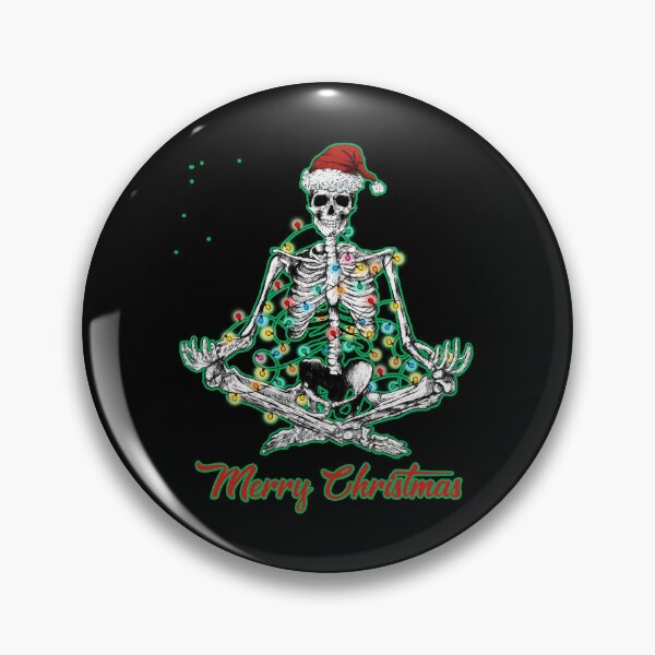 Item preview, Merry Christmas Skeleton Namaste  designed and sold by WoodburyLake.