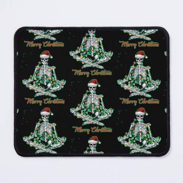 Item preview, Merry Christmas Skeleton Namaste designed and sold by WoodburyLake.