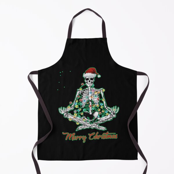Item preview, Merry Christmas Skeleton Namaste designed and sold by WoodburyLake.