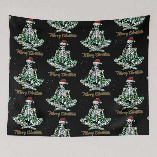 Item preview, Merry Christmas Skeleton Namaste  designed and sold by WoodburyLake.