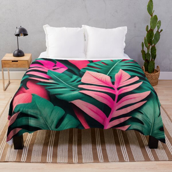 Item preview, Colorful tropical leaves designed and sold by studio468.