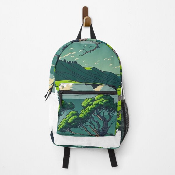 Item preview, Sycamore gap cartoon landscape designed and sold by SwanAndStone.