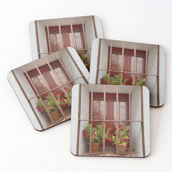 Item preview, Barred window with flower pots in Guadalupe designed and sold by Ponted.