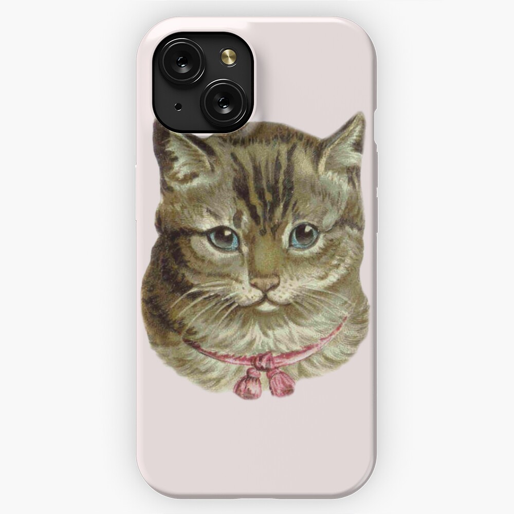 Coquette cat with floral wallpaper | Magnet