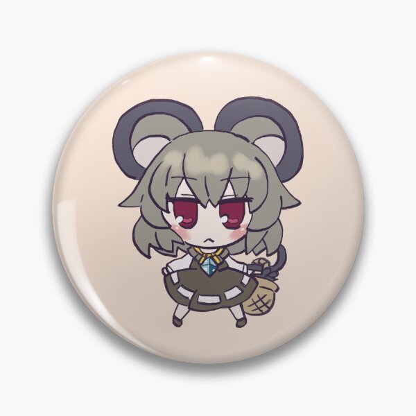 Item preview, I draw chibi nazrin / nazurin with her mouse basket / touhou designed and sold by RansRoom.