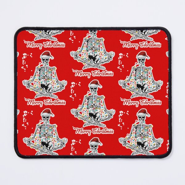 Item preview, Merry Christmas Skeleton Namaste  designed and sold by WoodburyLake.