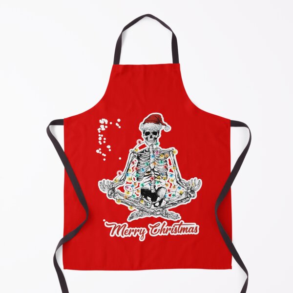 Item preview, Merry Christmas Skeleton Namaste designed and sold by WoodburyLake.
