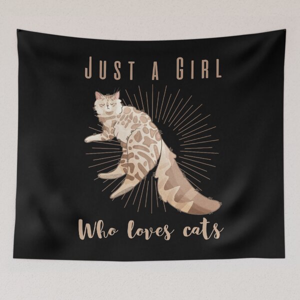Item preview, Just a Girl Who Loves Cats - Cashmere Bengal Cat - Cat Mom Gifts designed and sold by FelineEmporium.