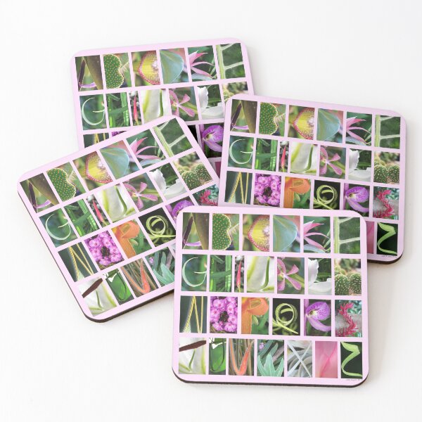 Item preview, Nature Alphabet in Pink Background designed and sold by ArtisticUplift.