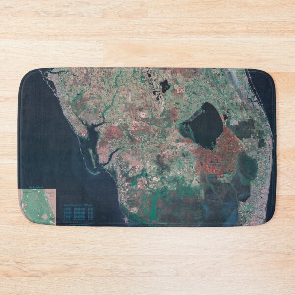 Item preview, South Florida & Everglades Satellite Photo Map (1993) designed and sold by BravuraMedia.