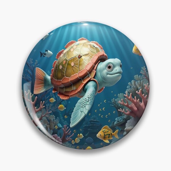 Item preview, Coral reef with turtle and fish 3D designed and sold by AleksKos.