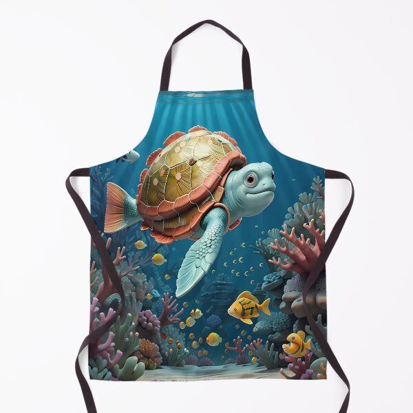 Item preview, Coral reef with turtle and fish 3D designed and sold by AleksKos.