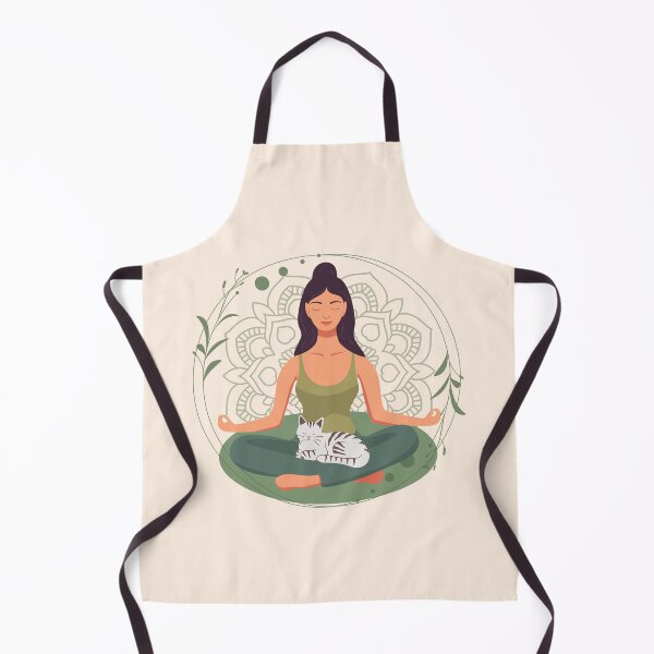 Item preview, Meditating with a cat designed and sold by AleviryMayoral.