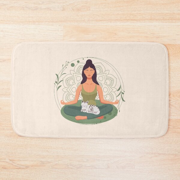 Item preview, Meditating with a cat  designed and sold by AleviryMayoral.