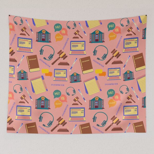 Item preview, Court interpreter interpreting tools pattern designed and sold by Neeshki.