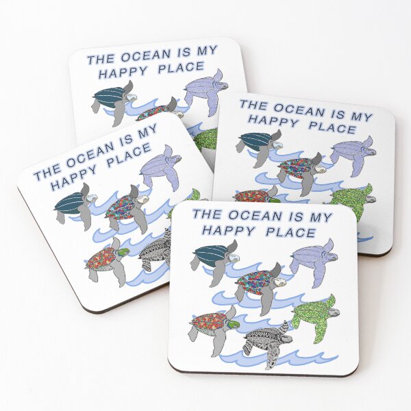 Item preview, Leatherback Sea Turtles - The Ocean is My Happy Place designed and sold by Colleen Macomber.