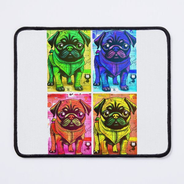 Item preview, Pug Sketchbook 6 COLLAGE designed and sold by RedBluffTraders.
