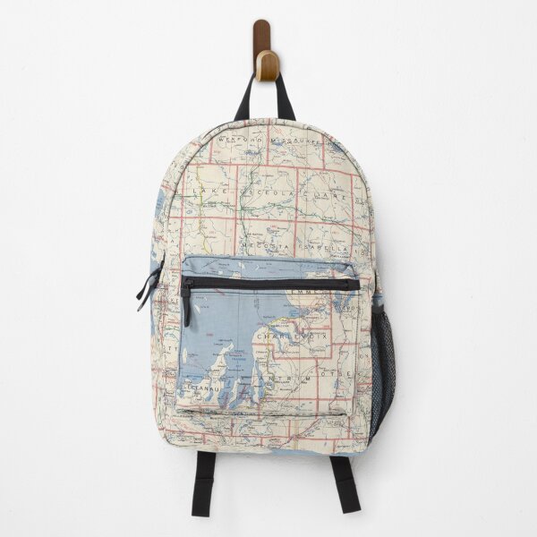 Item preview, Vintage Michigan Counties Postal Routes Map (1954) designed and sold by BravuraMedia.