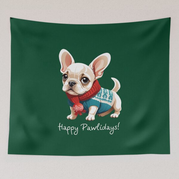 Item preview, Happy Pawlidays Christmas Cozy Sweater French Bulldog designed and sold by Cawaiico.