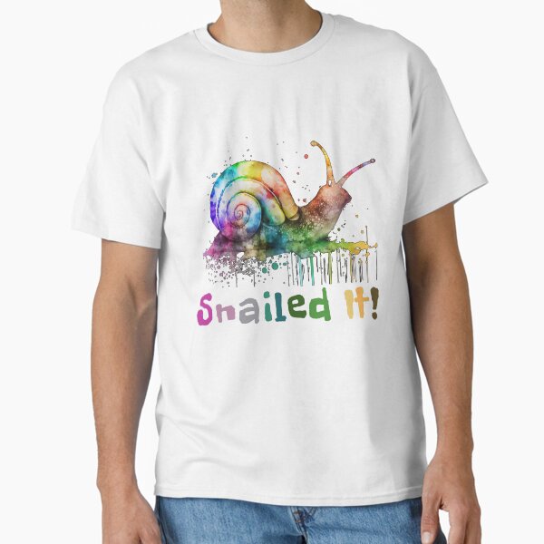 Vista previa del artículo con la obra «Cool Snail Rainbow Colors Snailed It Lema divertido con Snail», diseñado y vendido por GENESIS-POD.