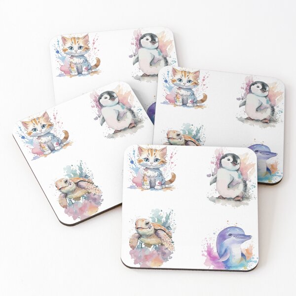 Item preview, Cute Animals Pastel designed and sold by PrintablePalace.