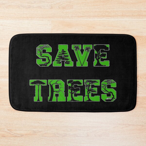Item preview, Save Trees. Letters with cut out tree shapes. designed and sold by Ojtek86.