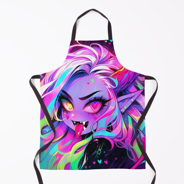 Item preview, Adorable Heart Eyed Tongue Out Demon Anime Girl designed and sold by bubblegoth.
