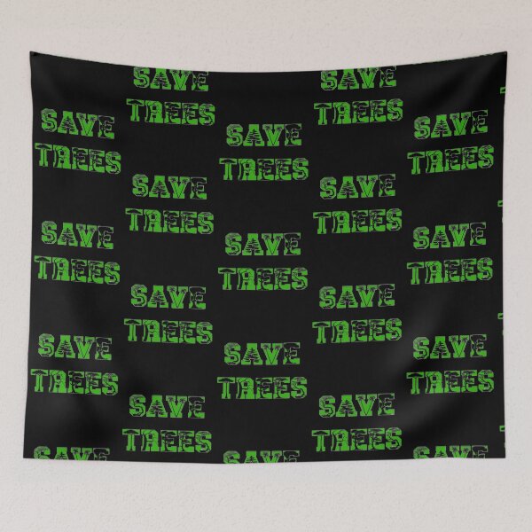 Item preview, Save Trees. Letters with cut out tree shapes. designed and sold by Ojtek86.