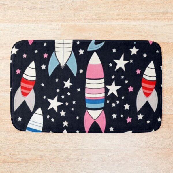 Item preview, Space rocket pattern  designed and sold by Roxburylane.