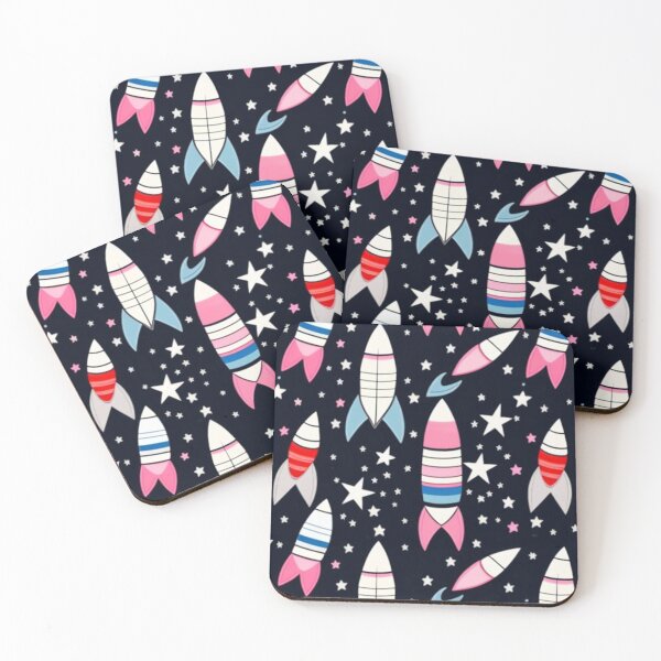 Item preview, Space rocket pattern  designed and sold by Roxburylane.