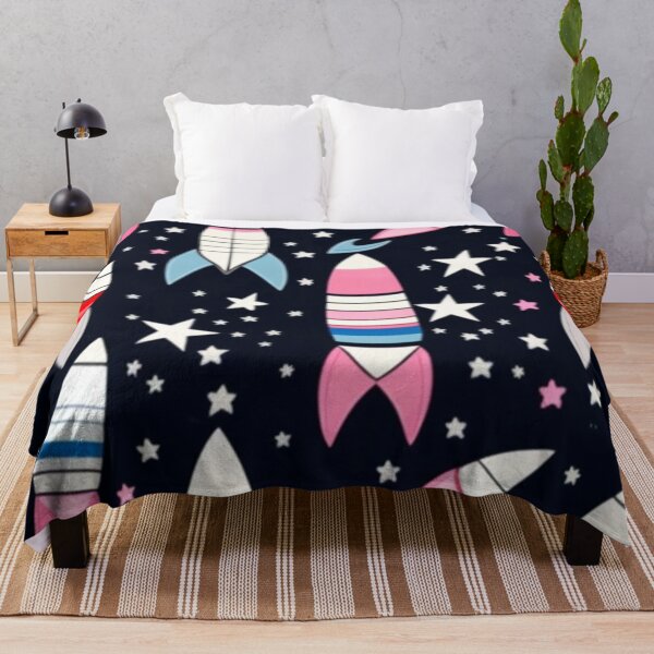 Item preview, Space rocket pattern  designed and sold by Roxburylane.