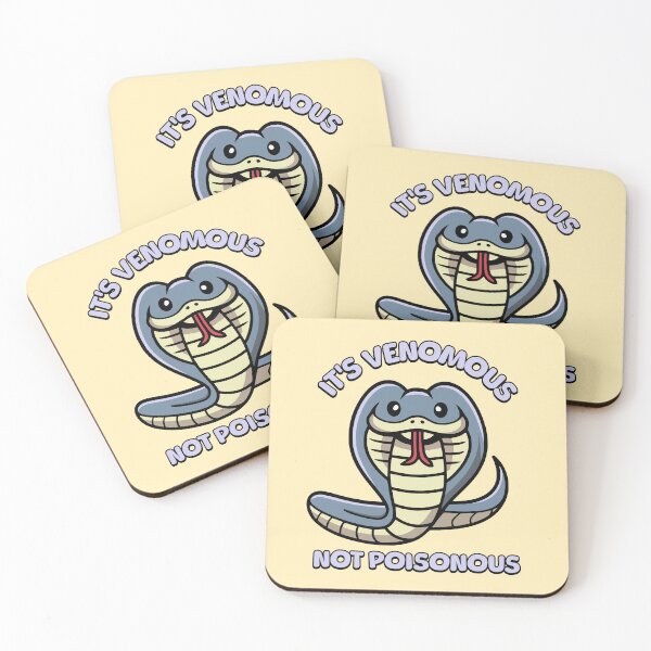 Item preview, It's Venomous Not Poisonous! Cute Snake Cartoon designed and sold by PMCreative.